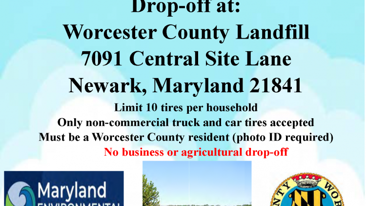 Worcester County to Host Citizens Scrap Tire Drop-Off Day October 7