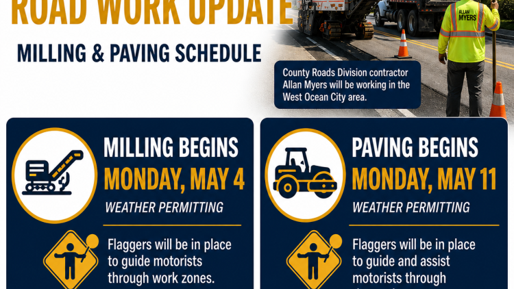 WOC Roadway Milling and Paving Projects in early May