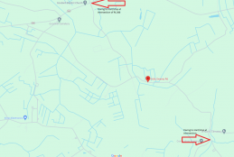 Map of paving area - Holly Swamp Road