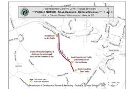 Traffic Alert: Holly Grove Road Closure Wednesday, March 25